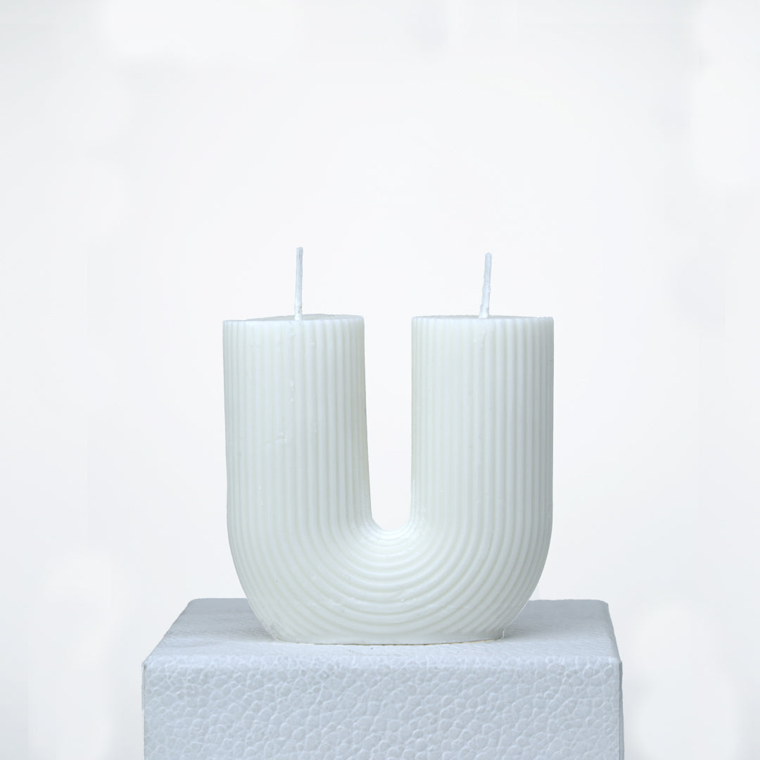 Bougie décorative double mèches cire de soja - May26