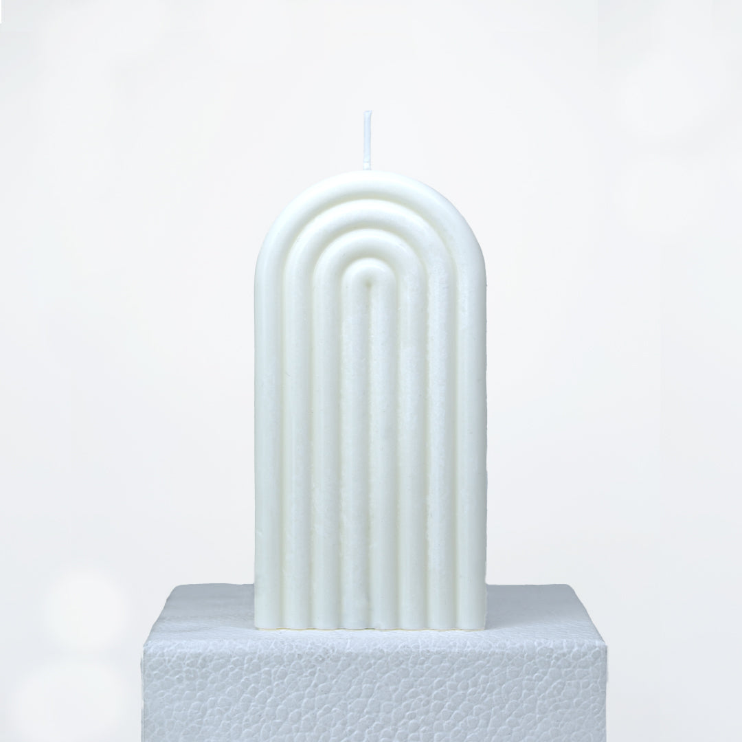 Bougie décorative forme arc en ciel en cire de soja - May26