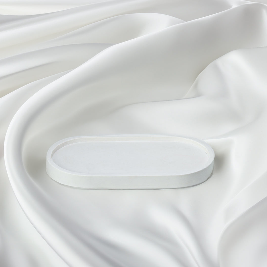 plateau jesmonite blanc - May26