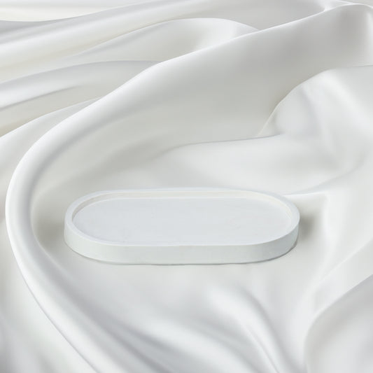 plateau jesmonite blanc - May26