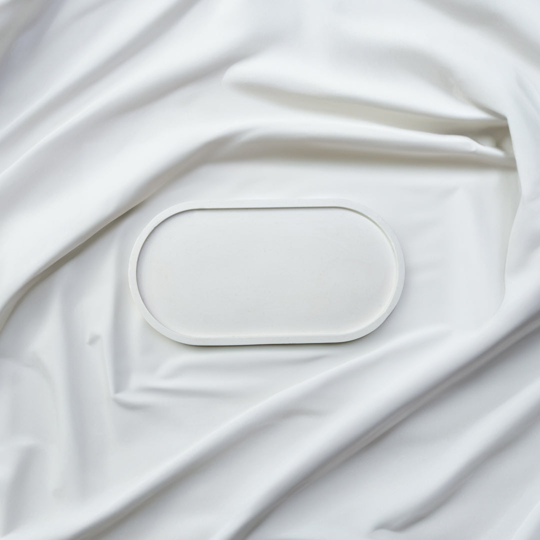 plateau jesmonite blanc - May26