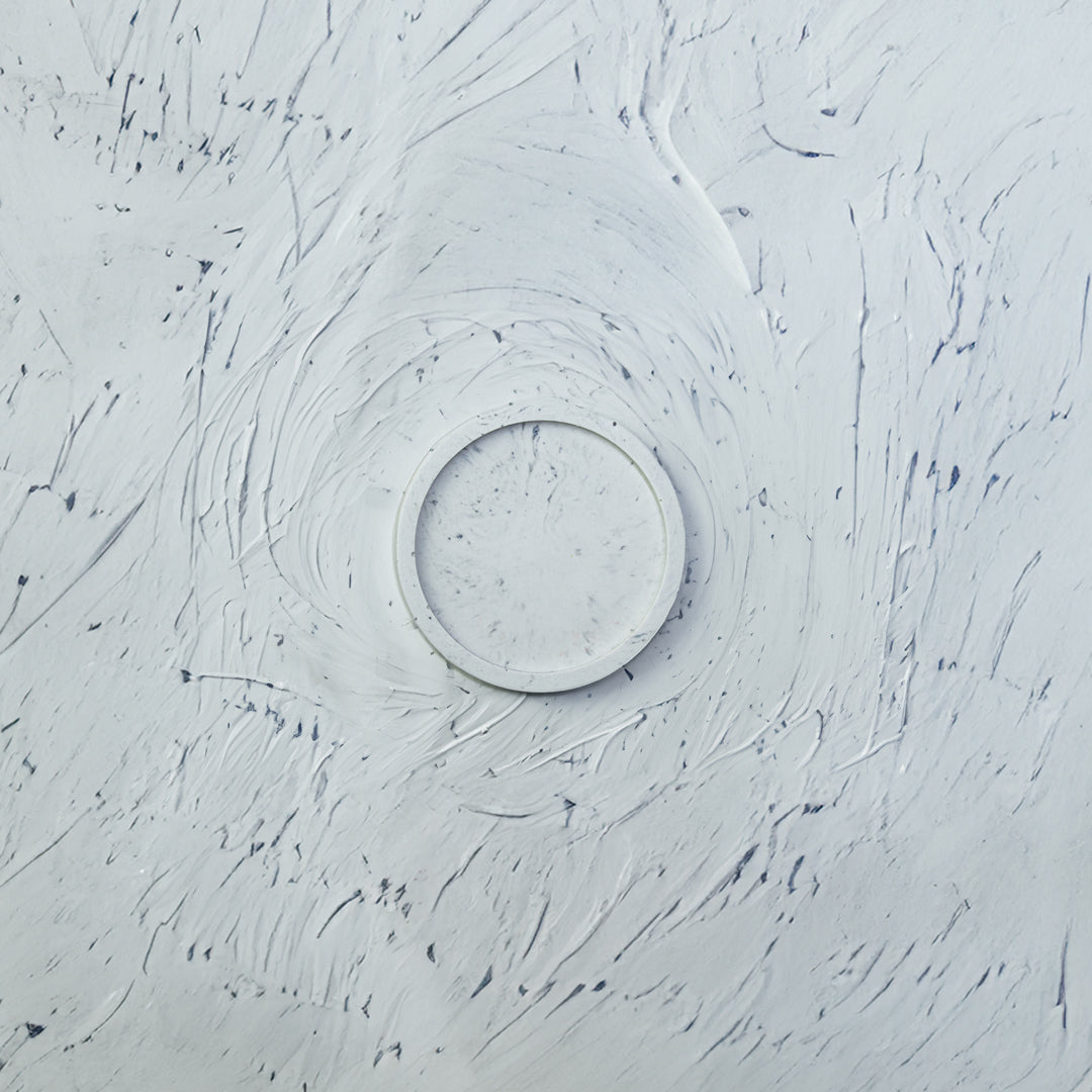 petit plateau rond en jesmonite marbre gris - May26
