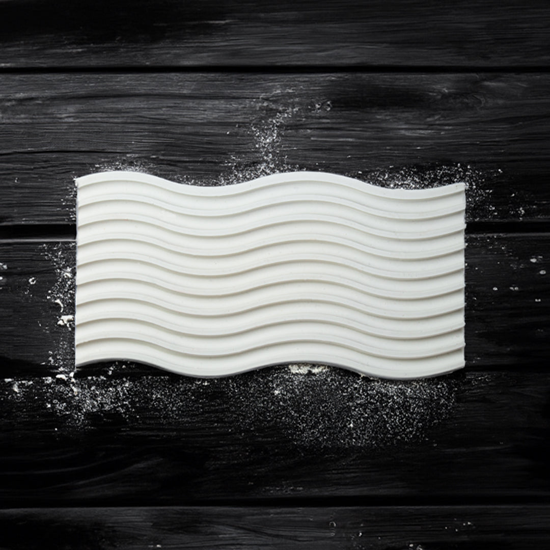 plateau vague jesmonite blanc - May26